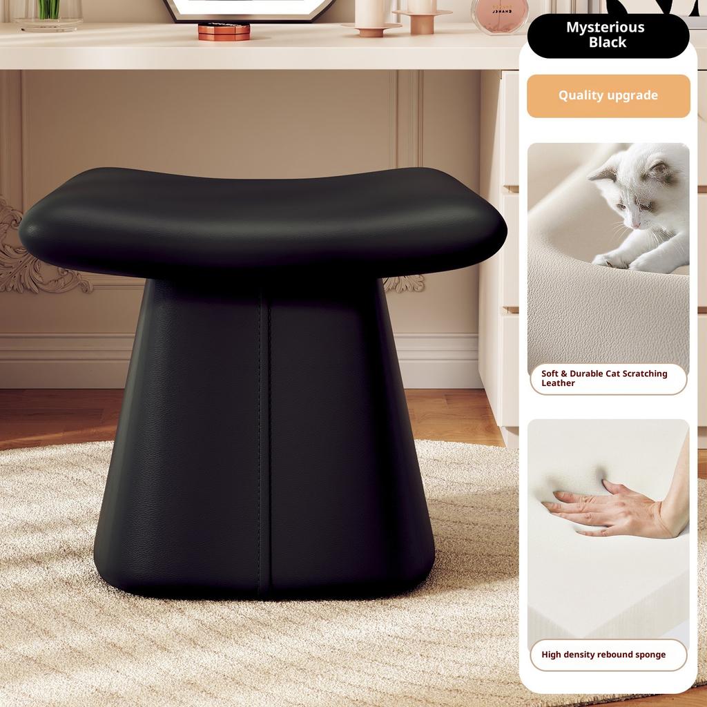 Bedroom Makeup Bench, High-end Feeling, Piano and Shoe Changing Stool, Household Leather Sofa Chair, Skin Friendly, Breathable