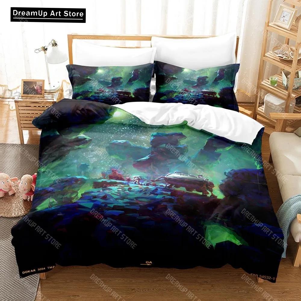 3D-Druck Mode Cartoon Spiel Astroneer Bettwäsche-Set Jungen Mädchen Twin Queen Full Size Bettbezug Kissenbezug Bett Erwachsenen Schlafzimmer