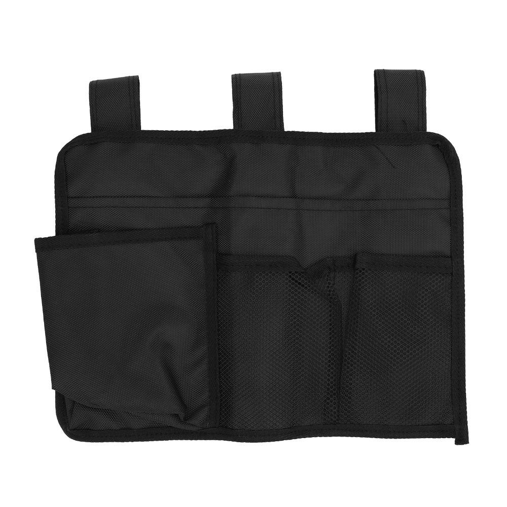 

Multi Pockets Bedside Hanging Storage Bag Waterproof Bed Organizer Dorm Rooms чёрный