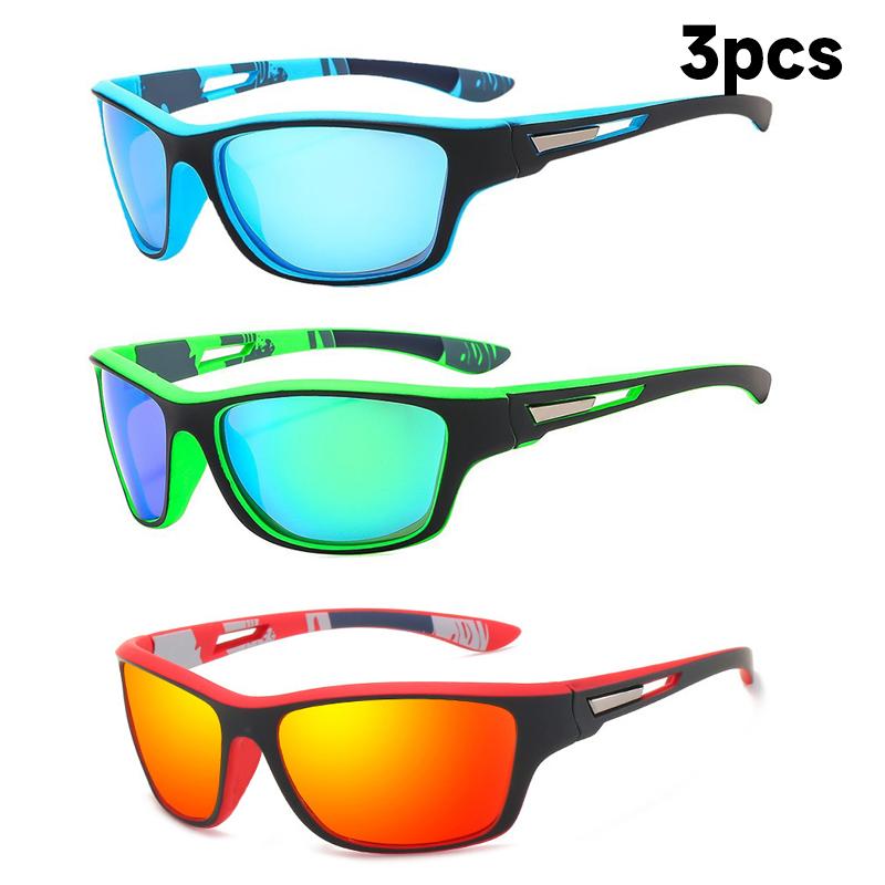 1/3 Stück Heiße Outdoor Radsport Schutzbrille Männer und Frauen Spiegelbrille Fahrsonnenbrille