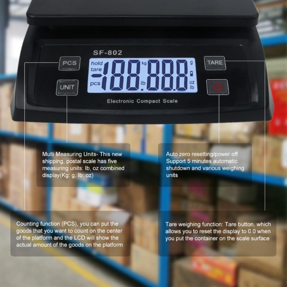 66lb/0.1oz High Precision Electronic Bench Scale Postal Weight Scale With Hold And Tare Function Digital Shipping Scale