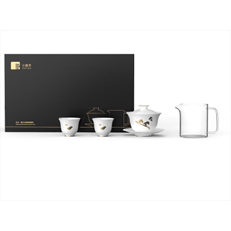 Xiao Guan Tea Song Luan Dehua White Porcelain Gaiwan Tea Set