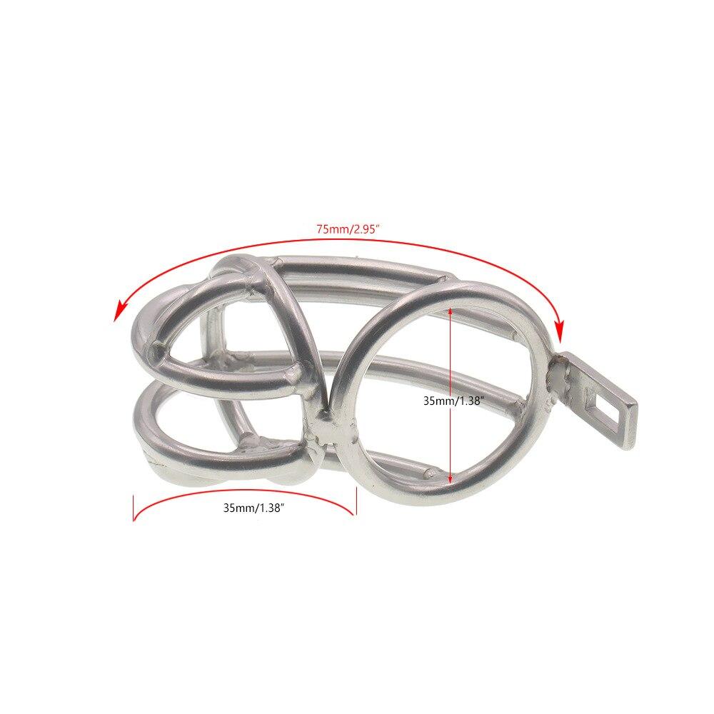 BDSM Peniskäfig aus Edelstahl für männliche Erwachsene, Sex-Tools, Bondage, CB-Schloss, Sklaven-Penisringe, Folter, Harnröhren-Keuschheitsfolter