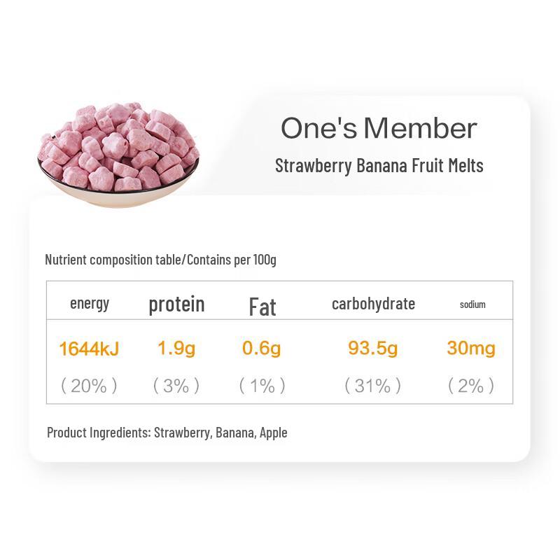 One's Member Fruit Melties Snack for Babies