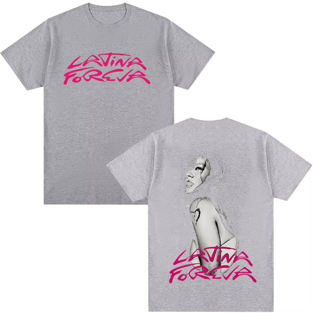 

Karol G Tropicoqueta Latina Foreva 2026 Album Tshirt Unisex Women Fashion Harajuku Tshirts Casual Cotton T Shirt Tops Streetwear S