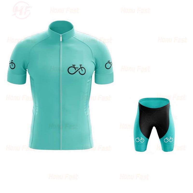 Herren Fahrradtrikot Shorts Set Atmungsaktiv Schnelltrocknend Fahrradbekleidung Rennrad Mountainbike