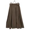 DOUBLE STANDARD CLOTHING 24 Year Old Brown Voluminous Skirt with Tucks Skirt 38 BrownUsed