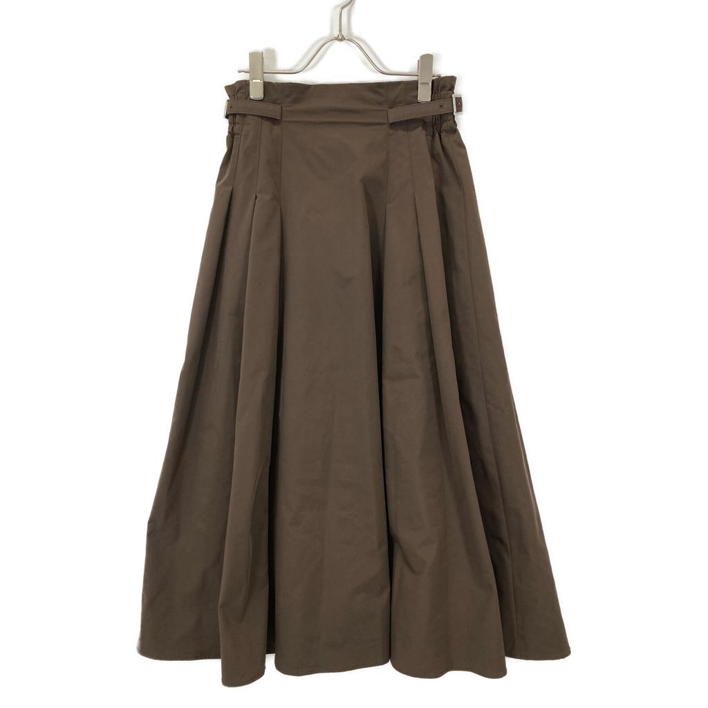 DOUBLE STANDARD CLOTHING 24 Year Old Brown Voluminous Skirt with Tucks Skirt 38 BrownUsed