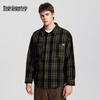 Mark Fairwhale Men's Japanese Retro Plaid Casual Shirt