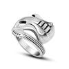 Adjustable Unisex Punk Rock Guitar Ring Plated Copper Band Retro Style Finger Men Women