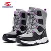 Unisex Kids' Mid-Calf Snow Boots - Velvet-Lined, Warm, Cold-Resistant, Outdoor-Ready with Hobbit Bear Design