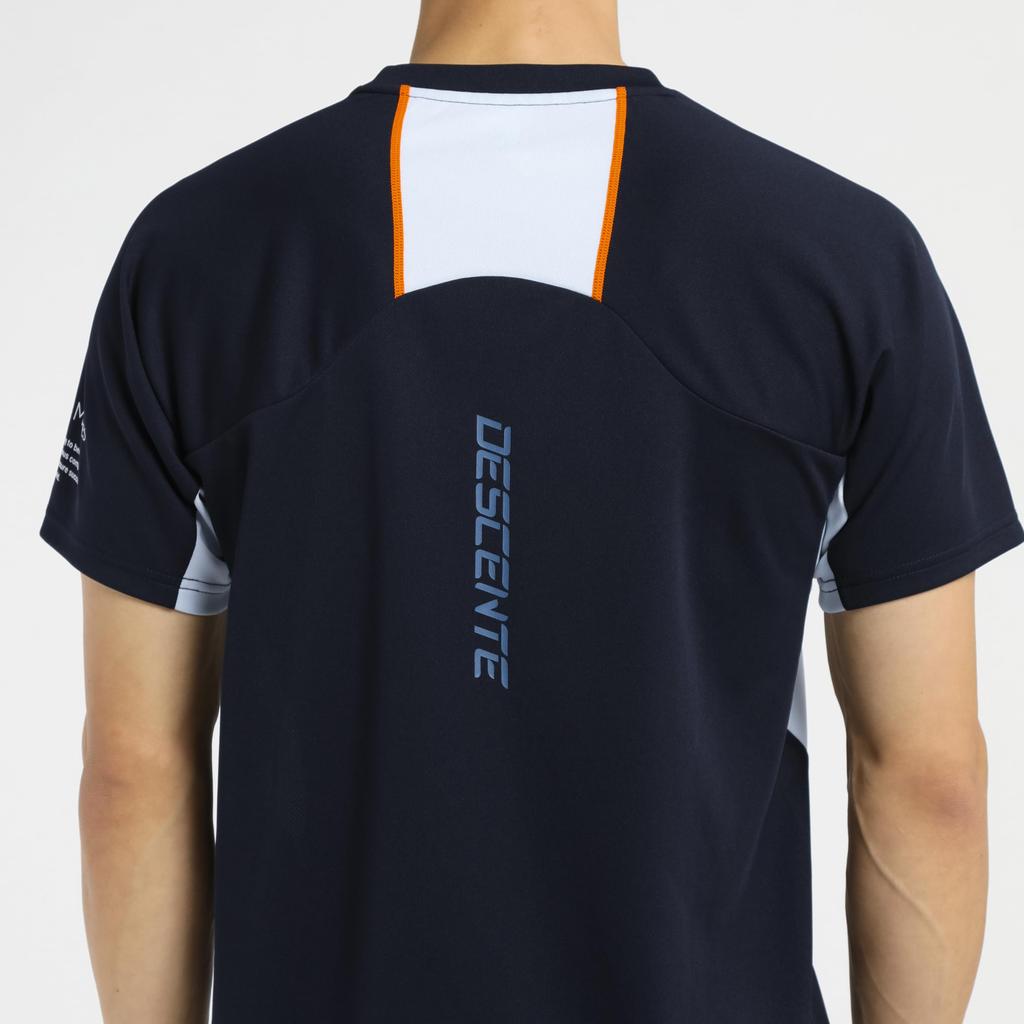 DESCENTE Volleyball Short Sleeve Easy to Move Raglan for Men and Club NV00 Shirt, Moisture-Wicking, Quick-Drying, Breathable, in, Sleeves, Women,