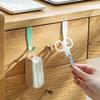 Cabinet Closet Door Hook Punch Free Cabinet Storage Rack Bathroom Organizer Metal Coat Hat Hanger Hook Kitchen Hanging Rack