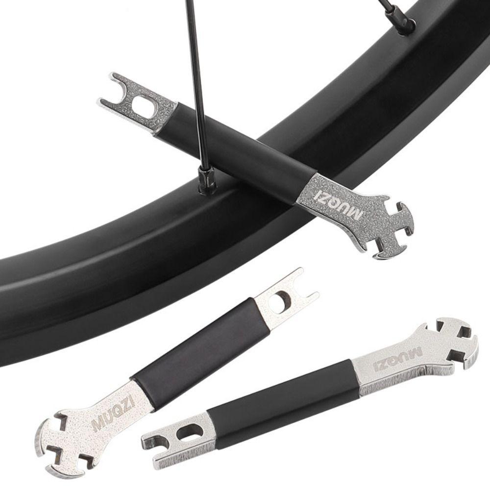 Portable Wheel Spoke Wrench Tool Stainless Steel Spoke Cap Tool Bike Spoke Wrench  MTB