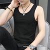 Men's Trendy Summer Sports Vest - Slim Fit, Breathable Black T-shirt for Fitness & Hurdling
