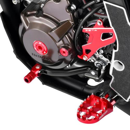 ZETA RACING CRF250L/M/RALLY,CR80R/85R Forged Shift Lever Red High Strength Durability Anti-Slip Knurling Dirtfreak F6835 (Old Product Number: ZE90-404