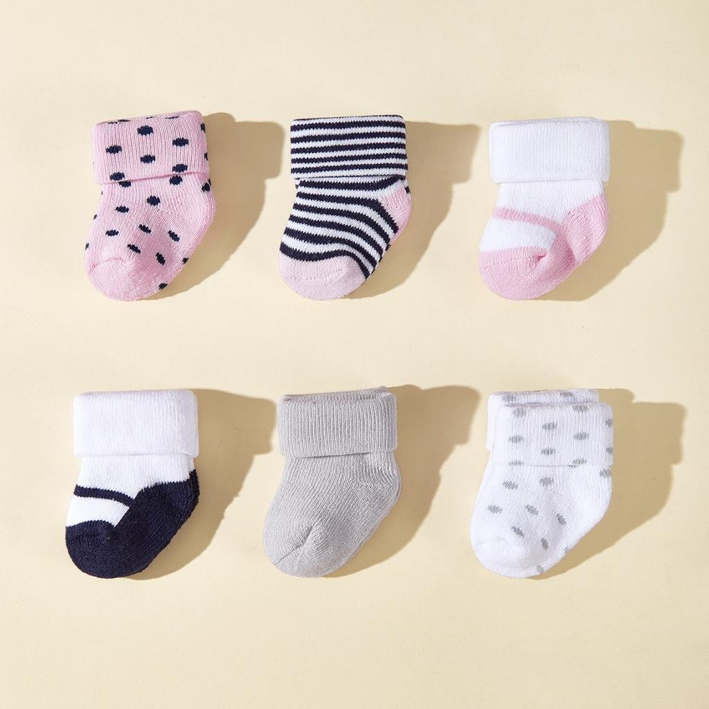 6 Pairs/lot Kids Thicken Cotton Terry Socks Baby Boys  Socks Girls Soft Warm Newborn Indoor Sokken Autumn Winter