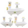1/12 Dollhouse Miniature Porcelain Bathroom Set Ceramic