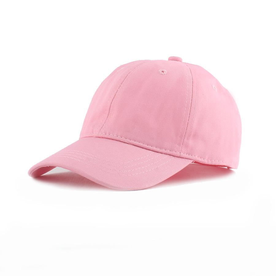2026 Kids' Cotton Baseball Cap, Unisex, Sun Protection, Solid Color, Duckbill, Ages 3-8