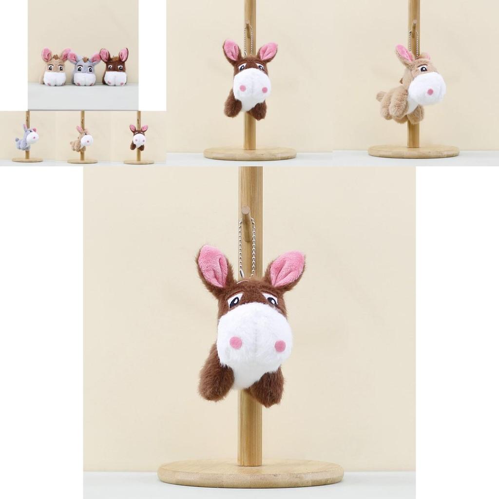 Adorable Plush Donkey Keychain Soft Animal Toy For Cute Bag Accessories And Gifts