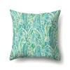 Polyester Pillowcase Ins Style Plant Flowers Nordic Printed Peach Leather Velvet Cushion Cover Sofa Waist Cushion Cover