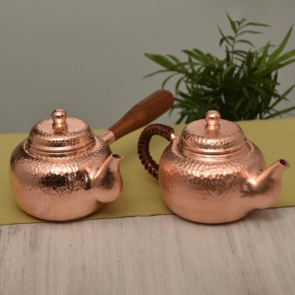Copper Tea Kettle Hot Water Kettle 350ml Fair Cup Chinese Tea Ceremony Tea Maker Kettle Drinkware for Hotel Tea House Outdoor