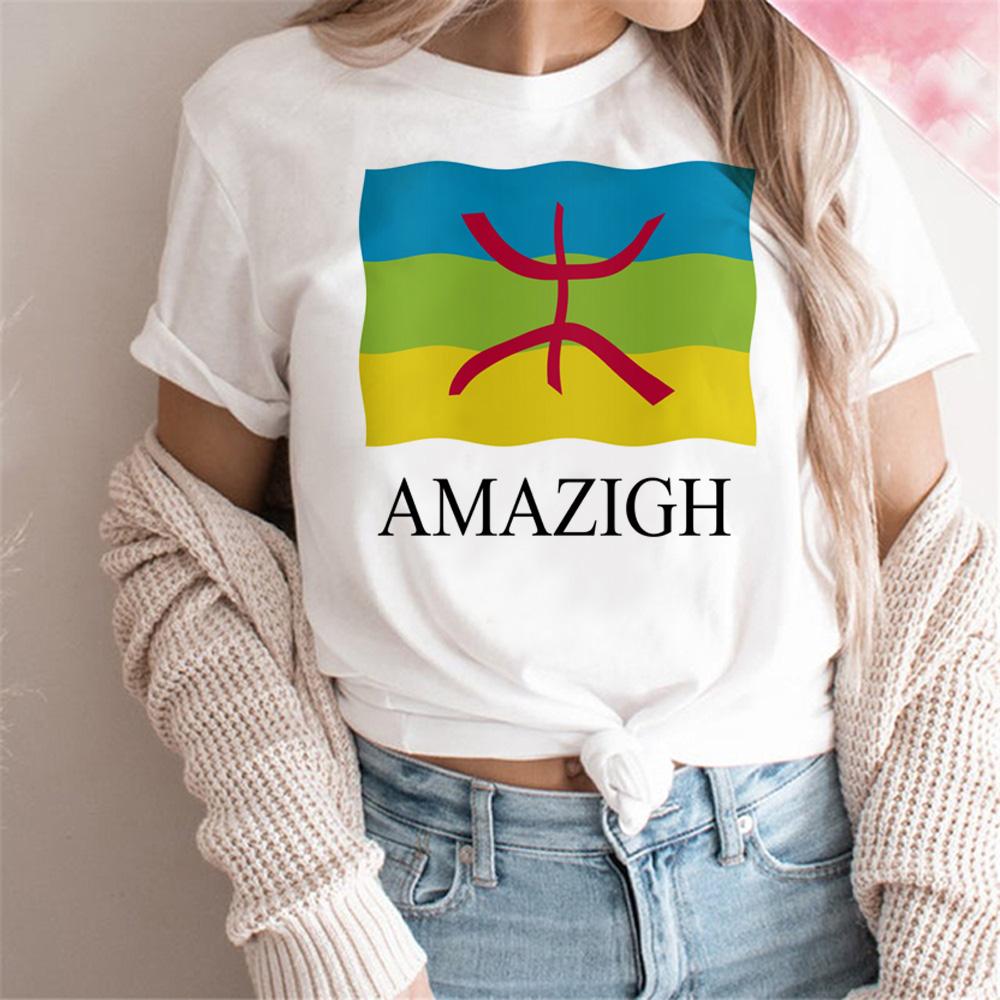 Amazigh T-shirts Women Graphic Streetwear Summer Tee Female Harajuku Japanese Anime Clothing