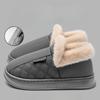 Anti-slip Shoes, Indoor Home with Fleece, Warm and Waterproof Bags and Cotton Shoes