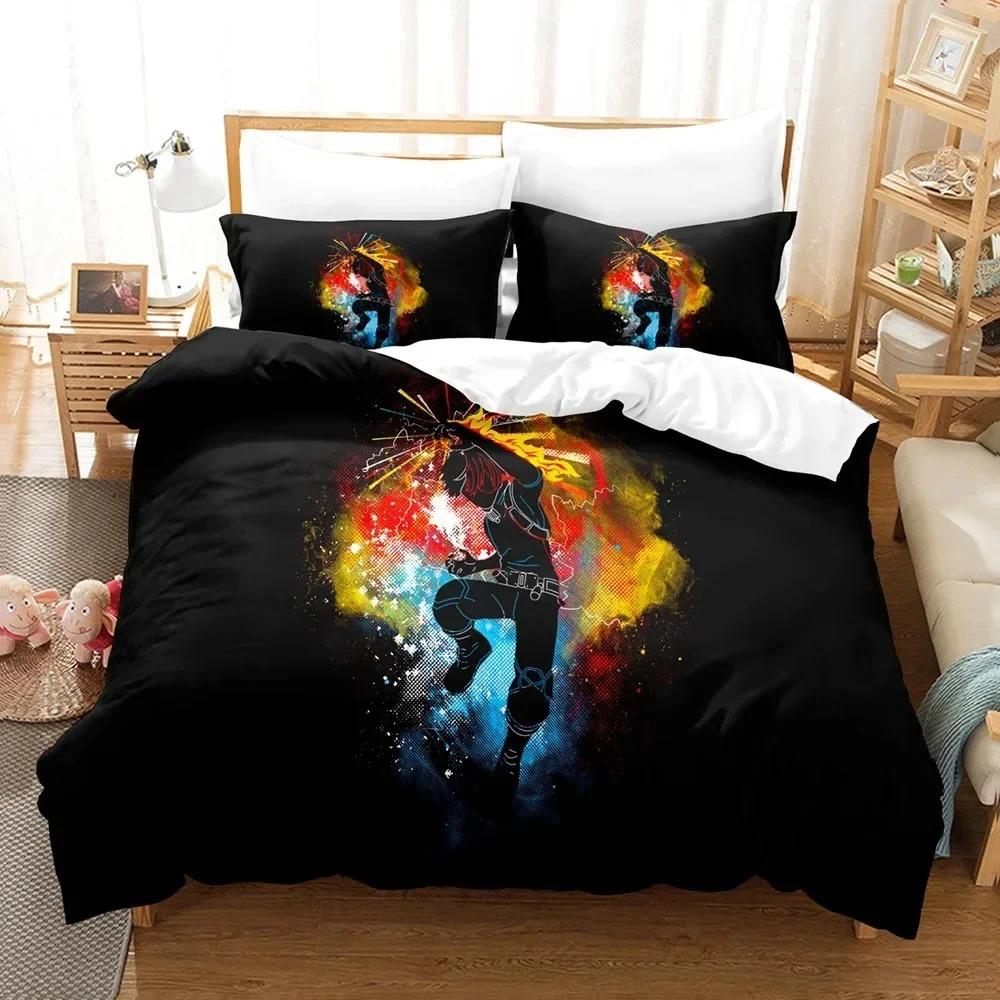 Japan Anime My Hero Academia Bedding Set Bedroom Soft Modern Bedspreads Comefortable Kids Duvet Cover Quilt Cover And Pillowcase