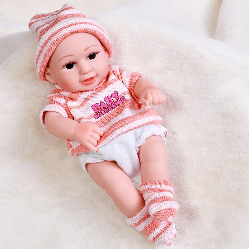 30cm Silicone Reborn Baby Doll - Soft Sleep Companion & Child Role-Playing Toy