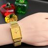 Used [Rare/Good Condition] Old Seiko Tank Square Gold Quartz Men's Watch