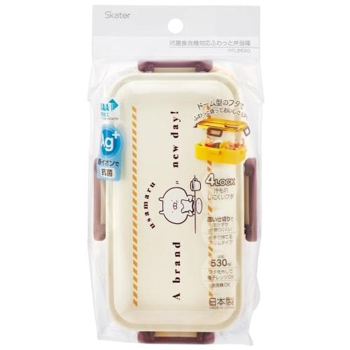 Skater Bento Box 530ml Antibacterial Fluffy Dome Lid for Women Usamaru Made in Japan PFLB6AG-A