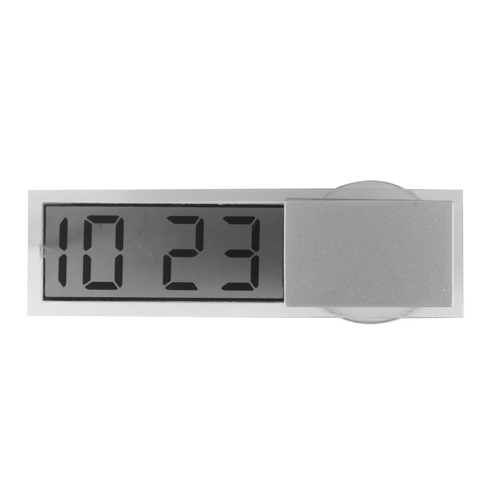 

LCD Display Mini Portable Electronic Window Clock with Suction Cup Watch Car Interior Ornament Accessories