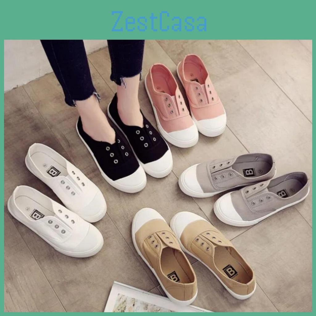 For Shoes Women Sneaker Leisure Fashion Four Seasons Breathable Slipon Athletic Low Help Womens Canvas Board Shoes