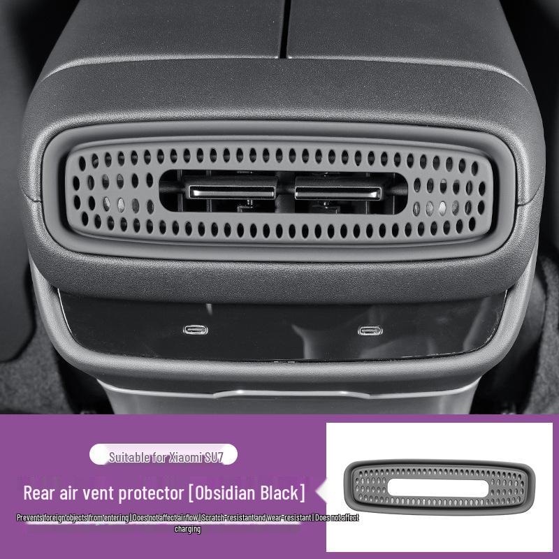 Xiaomi SU7 Rear Seat Fridge & Air Vent Cover with USB Port & Car Door Button Protector