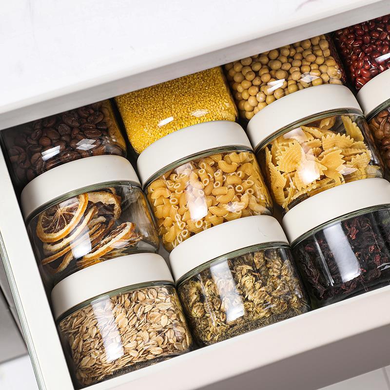 Sealed Glass Food Storage Jars, 4-Pack