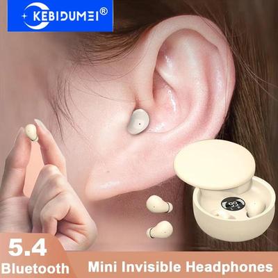 Sluchátka pro neviditelný spánek Bezdrátová sluchátka Bluetooth 5.4 Mini sluchátka do uší HIFI Stereo Redukce hluku Vodotěsná sluchátka
