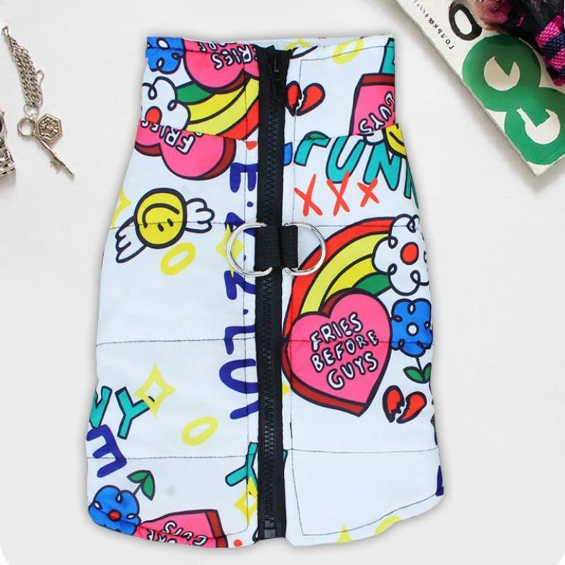 

Водонепроницаемая теплая одежда для собак, пальто для домашних животных, зимний жилет, мягкая куртка на молнии, одежда для собак для маленьких, средних и больших собак, наряд для лица собаки S 2KG