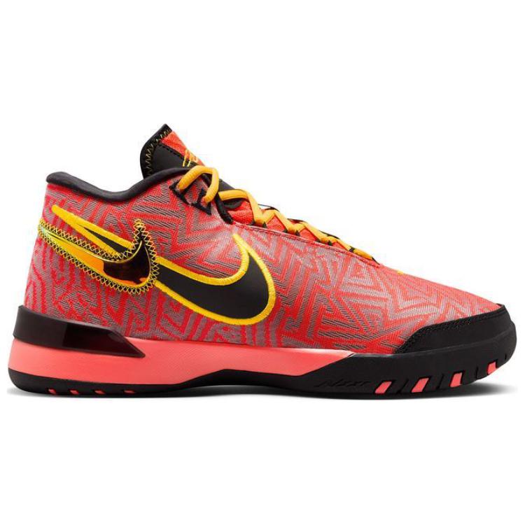 New Nike Anti Slip Wear Resistant Mid Top Basketball Shoes Men's Red HF0711-600