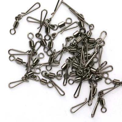 50 Piezas Acero Inoxidable Pesca Giratorio Rodante con Anzuelo Anzuelo Accesorios de Pesca