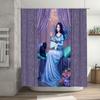 Fantasy Mermaid Shower Curtain Gothic Ocean Decor Sea Witch Bathroom Set Vintage Coastal Home Decor Artistic Print Waterproof