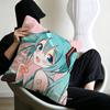 Classic Game Pillow Case Sofa Living Room Bedroom Headboard Backrest Cushion Square Cushion H-Hatsune Girl M-Miku Nap Time