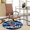 1 stuks Sonic the Hedgehog Anime Design Rond Tapijt - Kantoorstoelmat, Antislip Tapijt voor Huisdecoratie, Woonkamer, Slaapkamer, Speelkamer