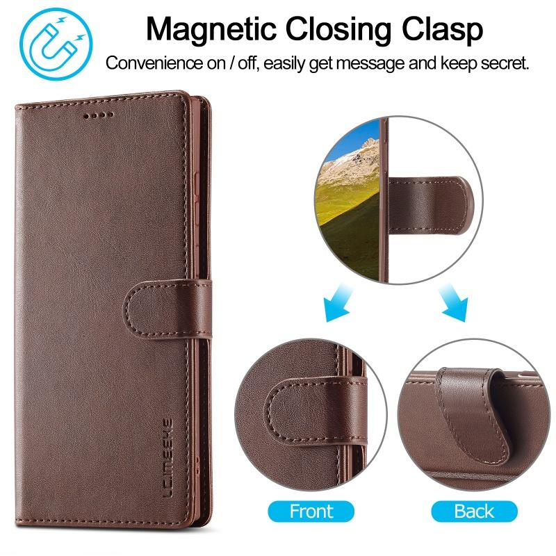 EUCAGR Luxury Magnet Flip Wallet Phone Case For Samsung Galaxy S26 Ultra/S25/S24/S23/S22/S21/S20/S10 Plus Card Holder Cover