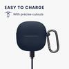 Kwmobile Earphone Case for Xiaomi Redmi Buds 6 Lite Wireless Navy Blue - Earbuds, Silicone, Drop-Resistant,