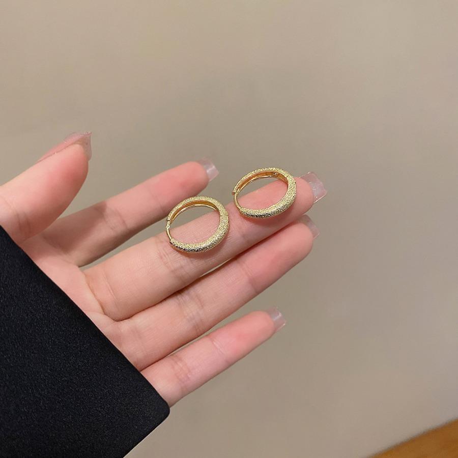 

Fashion Silvery Hoop Earrings for Galaxy Sparkling Hoop Earrings Frosted Hoop Earrings Valentine s Day Mother s Day Jewelry Gift