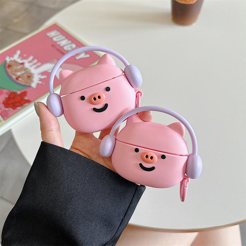 Creative silicone piggy suitable for AirPods protective cover 1 Japan and South Korea Apple wireless Bluetooth 1st generation Pro1 earphone cover