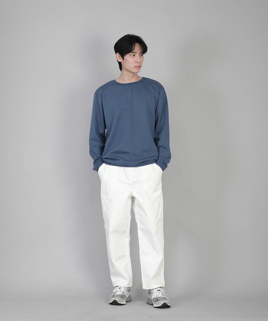 Seinteukeulu Ankle Drop Classic Fatigue Tapered Pants Aft-306 White