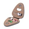 Guitar Picks Holder Case Bag PU Synthetic Leather with 6pcs Celluloid Picks String Instrument Accessories