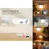 Typec Rechargeable Night Light With Infrared Sensing And Smart Control For Bedside Use